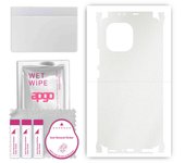 apgo Protective Skin Sticker for the back+sides compatible with Xiaomi Mi 11, Full Wrap Film, Foil, Vinyl - Pattern Matte Transparent
