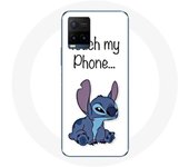 Coque pour Vivo Y21s 2021 / Y21 2021 Lilo et Stitch mignon Fond blanc