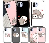 Funda con diseño de gato melocotón para POCO F3 F1 M3 M4 X3 Pro GT X4 Pro, para Xiaomi Mi 11 Lite 12 11T Pro Mi 10T (10T Pro)