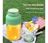 Licuadora portátil inalámbrica de 1200 ml, nueva (2024), para preparar jugos frescos y rápidos, ideal para cocina, fitness, viajes y deportes. verde claro