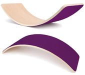 Balance Board Wooden Wobble Rocker Board Activity Body Balancing Movement Training Toy Lama Max purple púrpura