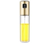 Pulverizador de aceite de vidrio de calidad alimentaria, botella de aceite de oliva mejorada, herramienta de cocina para barbacoa oro