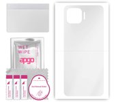 apgo Ultra Clear Protective Skin Sticker for the back compatible with Oppo Reno4 SE, Wrap Film, Hydrogel Film, Flexible, Soft TPU with positioning lay