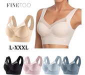 Sujetadores de talla grande sin costuras para mujer, sujetador deportivo sexy de retazos con encaje, sujetador push up, chaleco de dormir para fitness sin espalda para mujer, bralette nuevo One Size&L (for 40-55Kg)