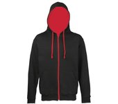 Awdis Mens Varsity Sudadera con capucha / Sudadera con capucha / Zoodie 2XL coche de bomberos rojo/blanco