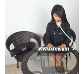 37 Melodica Cómoda y Suave Niños Escuela Profesional Tocando Curación Principiantes Keyorgan Práctica Portátil Interesante Instrumentos de Teclado verde