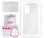 apgo Protective Skin Sticker for the back+sides compatible with OnePlus Nord 2, Full Wrap Film, Foil, Vinyl - Pattern Matte Transparent
