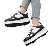 Zapatillas de correr para estudiantes, patines de cuatro ruedas para niños, zapatos desmontables para hombres y mujeres, patines con ruedas 40