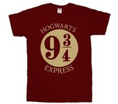 Harry Potter Boys Platrform Nine And Three-Quarters T-Shirt 9-11 Years frambuesa