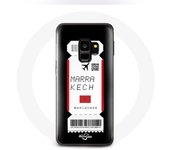 Coque pour samsung galaxy S9 plus Billet d'avion Marrakech Maroc