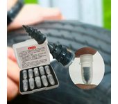10 clavos universales para reparación de neumáticos al vacío, para coches, camiones, motocicletas, scooters y bicicletas, clavos de goma sin cámara para reparación de pinchazos de neumáticos negro