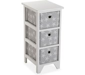 Meuble de salle de bain - VERSA - Starfish - Madera - Gris - 58 x 29 x 23 cm