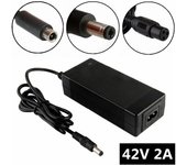Cargador de batería de litio para bicicleta eléctrica, 36V, 2A, para Xiaomi M365, 42V, 2A, cargador de rueda de equilibrio para aeropatín