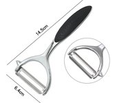 Pelador de verduras de acero inoxidable, pelador de patatas, rallador de zanahoria multifunción, herramientas para frutas, accesorios de cocina, pelador de cocina