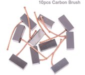 10 piezas de escobillas de carbón para motor de automóvil, ventilador de calefacción, soplador de aire, 8 x 9 x 20 mm