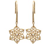 Les Trésors De Lily [L1178] - Boucles Plaqué Or 'Déesse' oro
