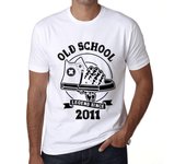 Camiseta Vintage para hombre, camiseta gráfica Old School All Star desde 2011, blanca XS blanco