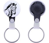 Mustang - unique keychain with a horse picture, handmade product, light and handy pendant from Art-Dog brand