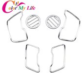 Color My Life 6 uds decoración para salida de aire de coche pegatina embellecedora pegatinas de salida de aire acondicionado para Kia Sportage R 2012 2013 2014 6Pcs QYZP Air Vent