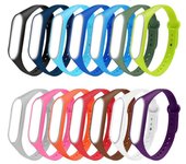 Pulsera de silicona suave colorida para Xiaomi Mi Band 3 Correa reemplazo de pulsera inteligente Mi Band 3 Strap café