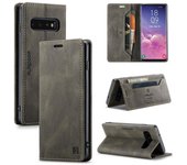 Funda de cuero con tapa para Samsung Galaxy S10, funda de lujo con tapa magnética para Samsung Galaxy S10 Plus Galaxy S10 negro