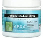Abra Therapeutics, Baño de desintoxicación celular, Pomelo y enebro, 17 oz (482 gramos)