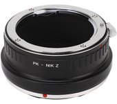 Anillo convertidor de lente de cámara PK a Z de aleación de aluminio Lente PK para montura PENTAX a adaptador Z para NIKON