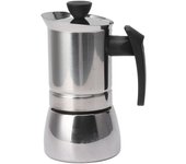 Cafetera italiana portátil de acero inoxidable 304 con mango aislado para viajes en casa, 6 unidades 4 Cups 200ml