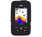 Buscador de peces portátil, buscador de profundidad de peces con cable de mano, transductor de Sonar para pesca en Kayak y barco negro