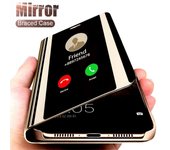 Funda de teléfono con espejo inteligente para Huawei P20 P30 P40 Mate30 20 10 Pro Lite Honor 20 Pro 8A 7C 8X 8 9 10 Lite 9i Nova 5T P P40 negro