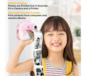 la cámara instantánea de los niños lindos 2.5K 12MP embroma la cámara inmediata de la impresión de Childeren de la cámara digital con 2.4 pulgadas color rosa