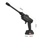 Limpiador eléctrico multifunción inalámbrico de alta presión para coche con boquilla ajustable de 21V EU Plug 2 Batteries