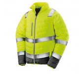 Result Safeguard Chaqueta de seguridad acolchada suave para hombre L amarillo fluorescente