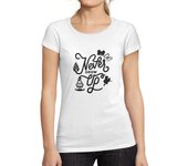 ULTRABASIC® - Camiseta de manga corta para mujer Never Grow Up XXL negro transparente