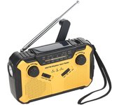 Radio Digital FM AM WB para exteriores, Radio con manivela Solar de emergencia, linterna, luz de lectura LED, alarma SOS