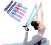 1PC Bandas elásticas de resistencia para yoga de múltiples secciones para adultos y niños, entrenamiento de baile, gimnasio, ejercicio de Pilates en casa, correa de tracción, cinturón deportivo para fitness