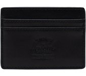 Herschel Cartera Charlie RFID de cuero, Cartera unisex negra One size negro