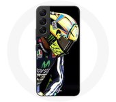 Coque pour Samsung Galaxy S21 FE Valentino Rossi Numéro 46 Pilote de vitesse moto
