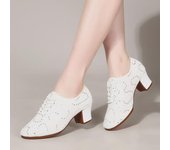 Zapatos de baile moderno para mujer: suaves, transpirables y de caña baja para baile latino y cuadrilátero. 40