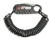 Cerradura de alambre compacta Crops Q3 de 3 mm x 1800 mm con dial de 3 dígitos CP-SPD08-01 (Negro) negro