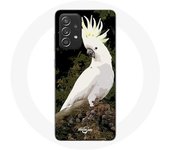 Coque pour Samsung Galaxy A52 Cacatoes Perroquets Blanc sur l'arbre