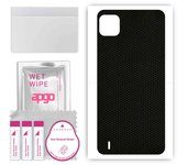 apgo Protective Skin Sticker for the back compatible with Wiko Y62 Plus, Wrap Film, Foil, Vinyl - Pattern Matrix