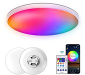 Lámpara de techo con atenuación RGB inteligente de 30W 220 V Wi-fi+BT 2.4G Micrófono incorporado con control remoto EU Plug