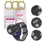 3x apgo MATTE Vidrio protector híbrido compatible con Coros Pace 2, nano vidrio flexible, excelente reemplazo para vidrio templado, resistente a rayones, protección completa