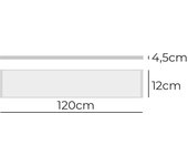 regleta led 48w 4000k luz dia 4800lm 12x120x4,5cm edm