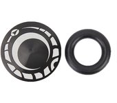 Cubierta antipolvo para manivela hueca de bicicleta de montaña de aleación de aluminio negra, accesorio para bicicleta