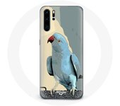 Coque pour Huawei P30 Perruches perroquets Bleu