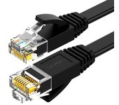 Cable de red Ugreen Flat LAN Ethernet Cat. 6 - 5m negro NW102