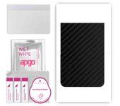 apgo Protective Skin Sticker for the back compatible with Realme GT5, Wrap Film, Foil, Vinyl - Pattern Carbon Black