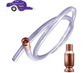 Sifón de cobre rojo, bomba de sifón de gasolina, agitador de agua y combustible, manguera autocebante de seguridad, conector flexible para sifón.